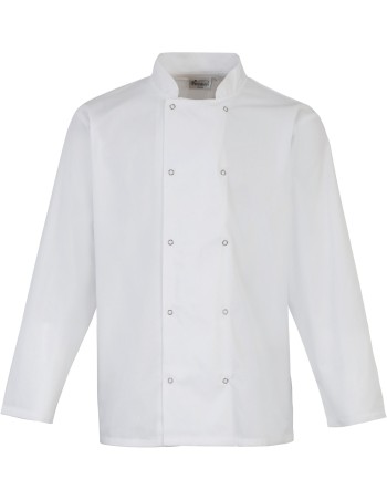 Long-Sleeved Press StudChef\\\'s Jacket 2