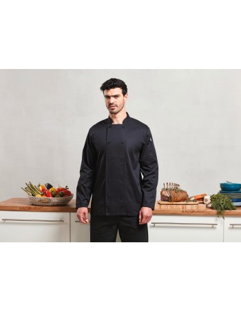 Coolchecker® long-sleeved chef’s jacket