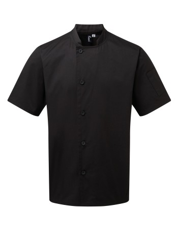 ‘Essential’ short-sleeved chef’s jacket. 2