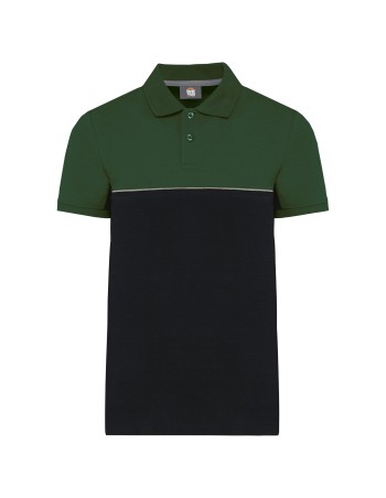 Recycled two-tone short sleeves poloshirt 2