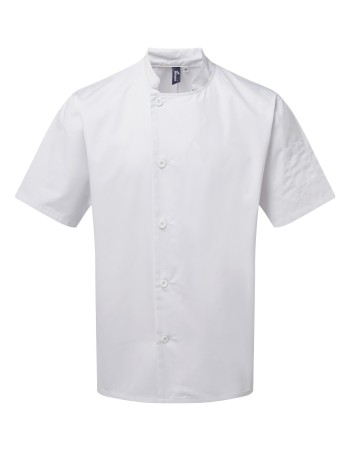 ‘Essential’ short-sleeved chef’s jacket. 2