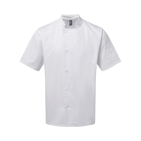 ‘Essential’ short-sleeved chef’s jacket.