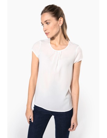 Blusa crepe mujer