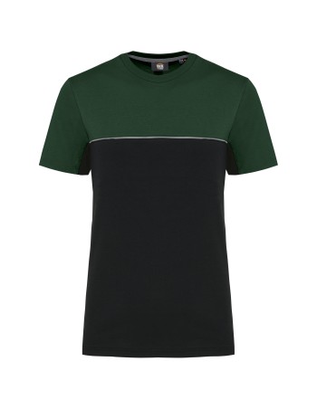 Camiseta bicolor ecorresponsable manga corta - Unisex 2