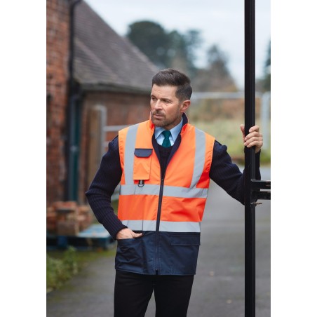Hi-vis padded bodywarmer