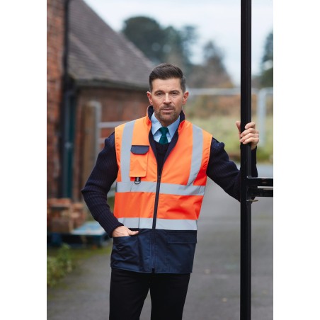 Hi-vis padded bodywarmer