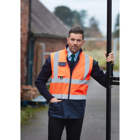Hi-vis padded bodywarmer