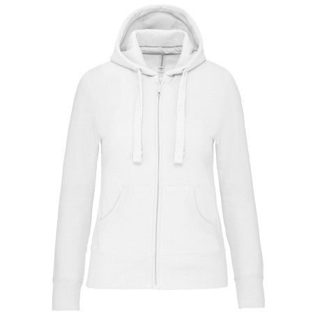Sudadera con capucha y cremallera de mujer