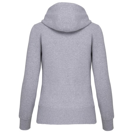 Sudadera con capucha y cremallera de mujer