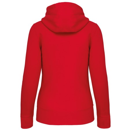 Sudadera con capucha y cremallera de mujer