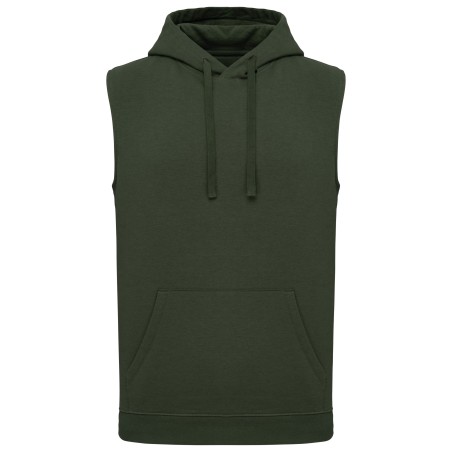 Sudadera con capucha sin mangas unisex