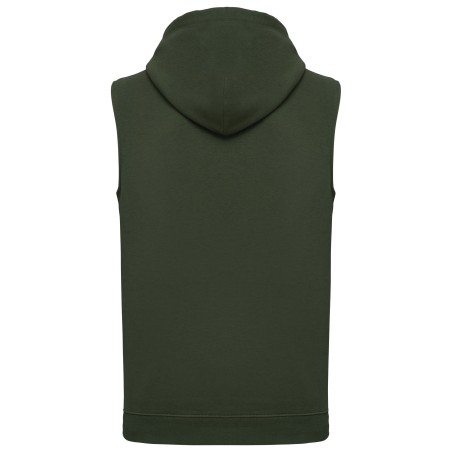 Sudadera con capucha sin mangas unisex