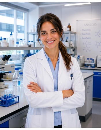 BATA DE LABORATORIO BLANCA UNISEX PARA PRÁCTICAS 2