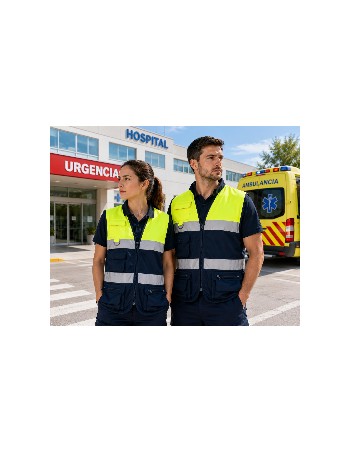CHALECO ALTA VISIBILIDAD SANITARIO