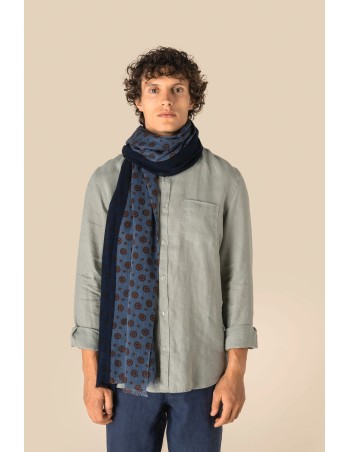 Fular con estampado floral unisex 2