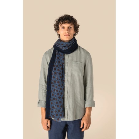 Fular con estampado floral unisex