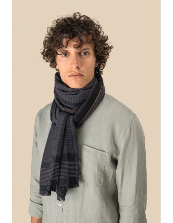 Fular a cuadros unisex