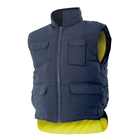 CHALECO ACOLCHADO REVERSIBLE DE ALTA VISIBILIDAD