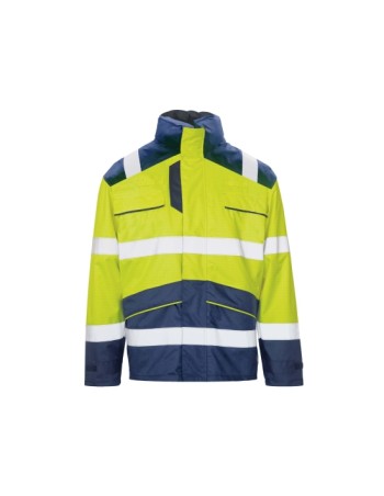 Parka av ignífuga con bandas reflectantes