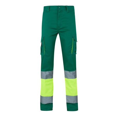 PANTALÓN DE TRABAJO ELÁSTCO CON BANDAS REFLECTANTES