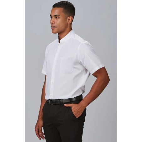 CAMISA CUELLO MAO BLANCA MANGA CORTA
