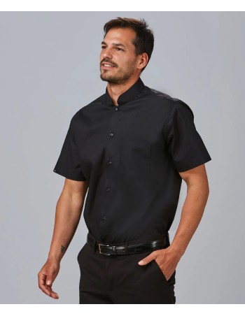 CAMISA CUELLO MAO BLANCA MANGA CORTA 2