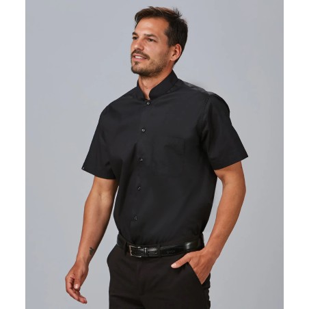 CAMISA CUELLO MAO BLANCA MANGA CORTA