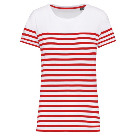Camiseta marinera algodón orgánico mujer