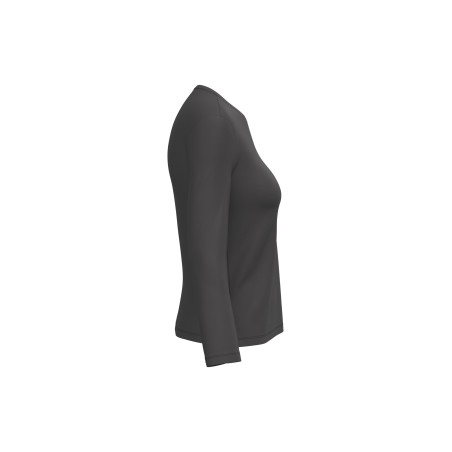 Camiseta manga larga y cuello redondo mujer