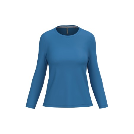 Ladies\\\' long-sleeved crew neck T-shirt