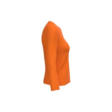 Camiseta manga larga y cuello redondo mujer