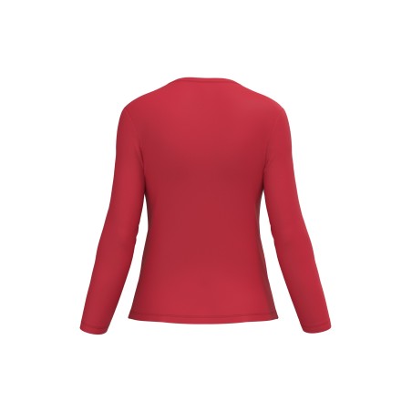 Camiseta manga larga y cuello redondo mujer