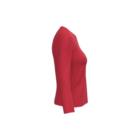 Camiseta manga larga y cuello redondo mujer