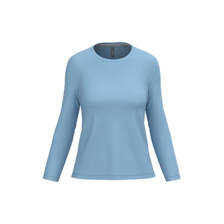 Ladies\\\' long-sleeved crew neck T-shirt