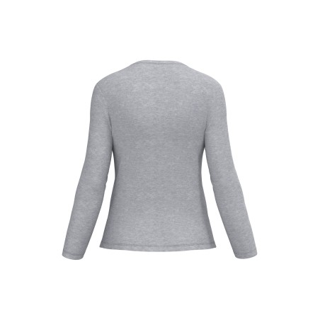 Camiseta manga larga y cuello redondo mujer