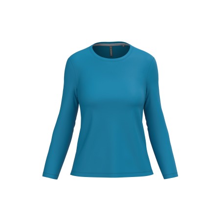 Camiseta manga larga y cuello redondo mujer