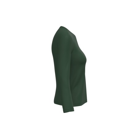 Camiseta manga larga y cuello redondo mujer