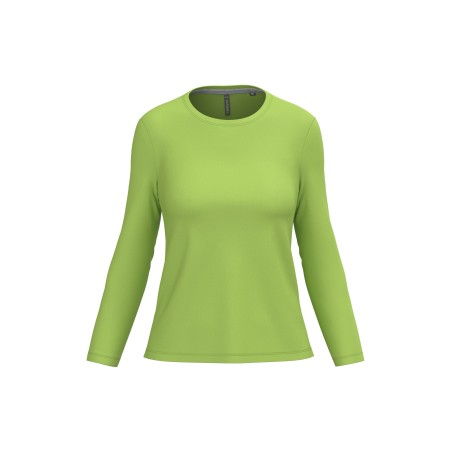Camiseta manga larga y cuello redondo mujer