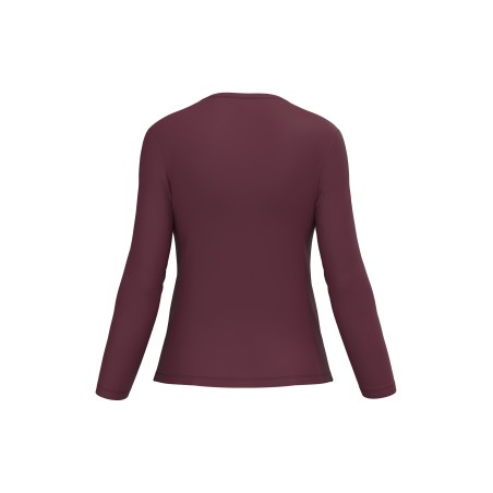 Camiseta manga larga y cuello redondo mujer