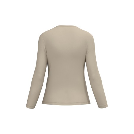 Camiseta manga larga y cuello redondo mujer
