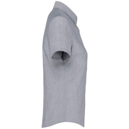 Camisa oxford manga corta mujer