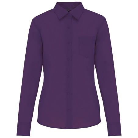 Ladies’ easy-care polycotton poplin shirt