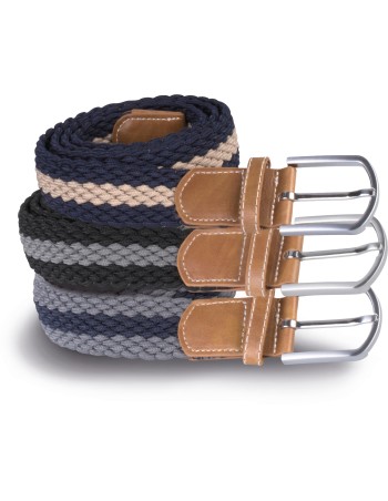 Braided elasticated belt