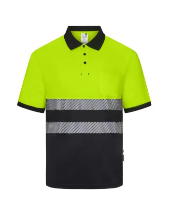 POLO AV BICOLOR REFLECTANTE M/C BANDAS SEGMENTADAS 2