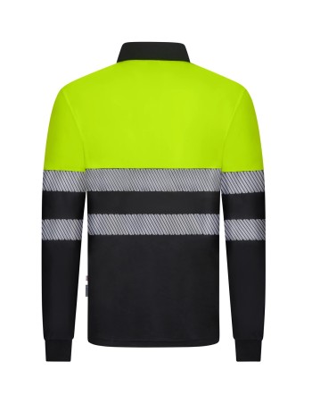 POLO AV BICOLOR REFLECTANTE M/L BANDAS SEGMENTADAS 2