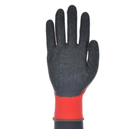 Guante de poliéster y látex mecánico