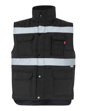 CHALECO CINTAS REFLECTANTES ACOLCHADO MULTIBOLSILLOS