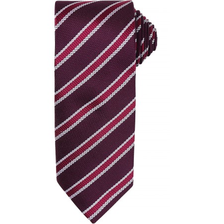 Waffle stripe tie
