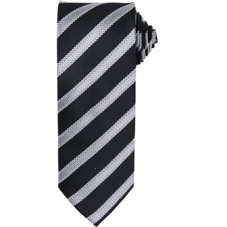 Waffle stripe tie