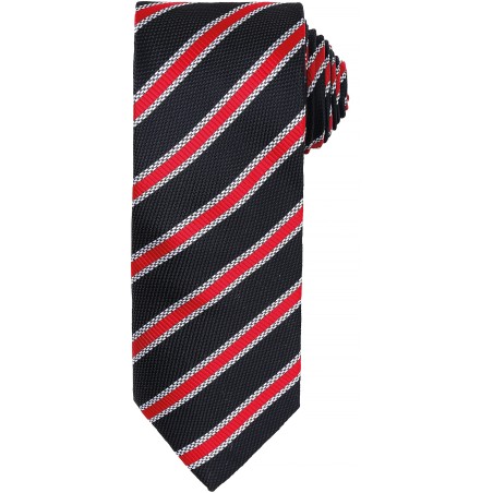 Waffle stripe tie